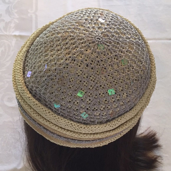 Beautiful lavender hat with sequins